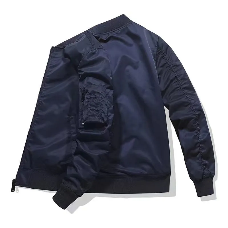 heren hoodie klassiek casual merk jas overhemd Dubbel geweven materiaal oversized Bomberjacks Armzak decoratie aziatisch_voghion.com