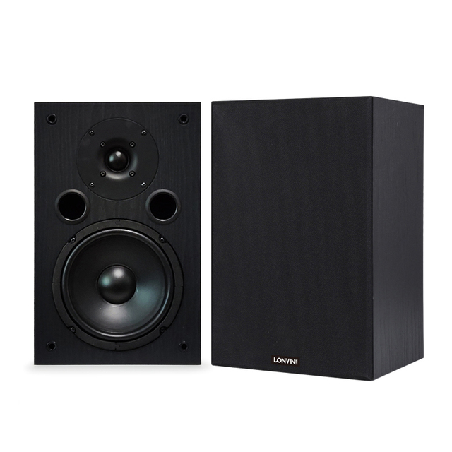 Altavoz de escritorio bidireccional de 200 W y 6,5 pulgadas, altavoz de audio HiFi de alta potencia, altavoz pasivo envolvente para cine en casa, caja de sonido_voghion.com
