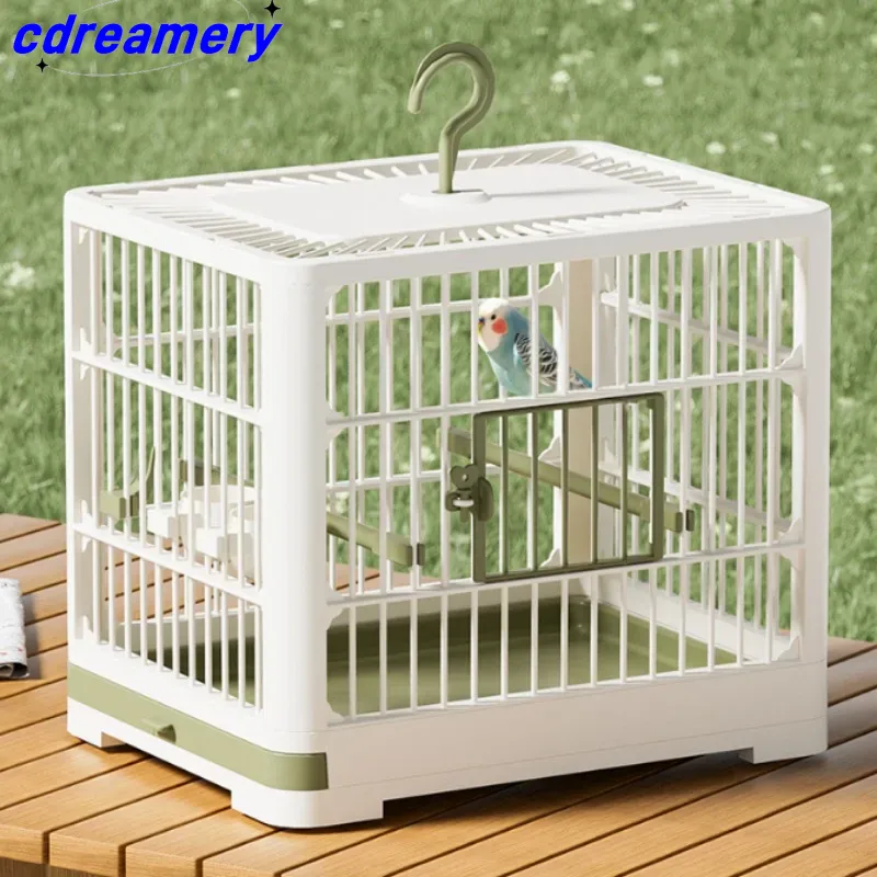 Portable Bird Container Bird Travel Carrier Bird Cage With Handle Large Space Breathable Foldable_voghion.com