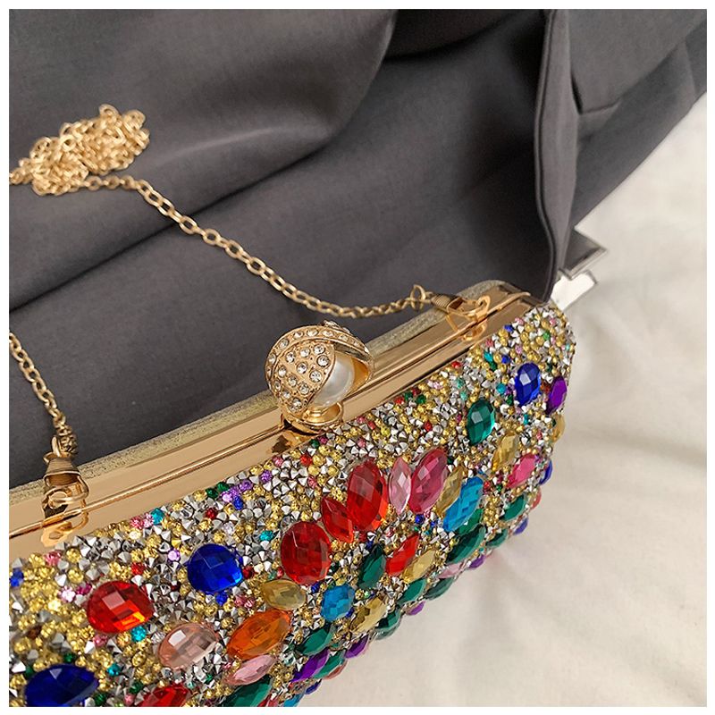 Bags Women's bags 2004 new fashion colored dia stylish shoulder ins texture crossbody chain box bag_voghion.com