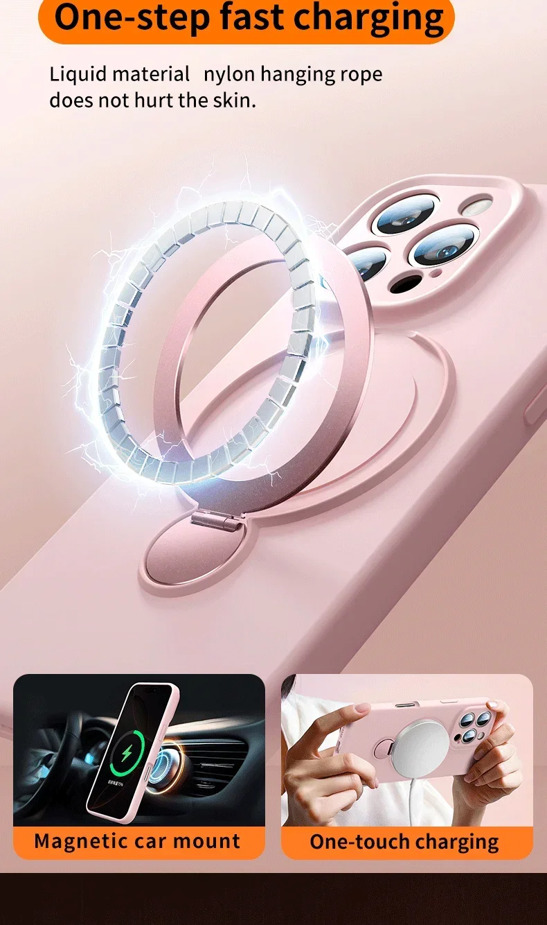 Magnetische Handyhülle Mit Ladefunktion Und Trageschlaufe_voghion.com