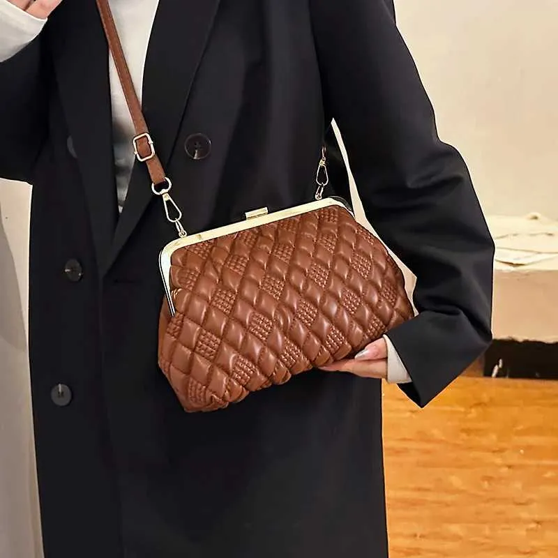 Borsa da sera in pelle PU da donna, borsa a tracolla, marchio di design, da donna, con tracolla, di alta qualità, SacC241211_voghion.com