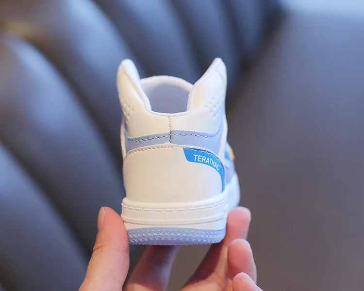 Chaussures de sport montantes pour enfants, baskets de basket-ball Littlesprouts pour garçons et filles, baskets d'école pour tout-petits, tailles 1 à 18_voghion.com