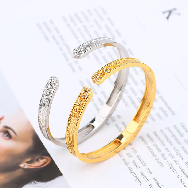 armband bangle Openingspatroon designer sieraden femme sier set diamant Liefde horloges Vrouwen Mannen koppel armbanden goud_voghion.com