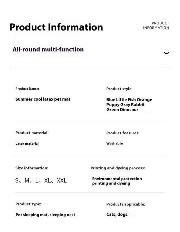 Vara răcoritoare din latex pentru pisici, somn pentru câini, cuib de mătase răcoritoare, saltea de gheață, consumabile pentru animale de companie_voghion.com