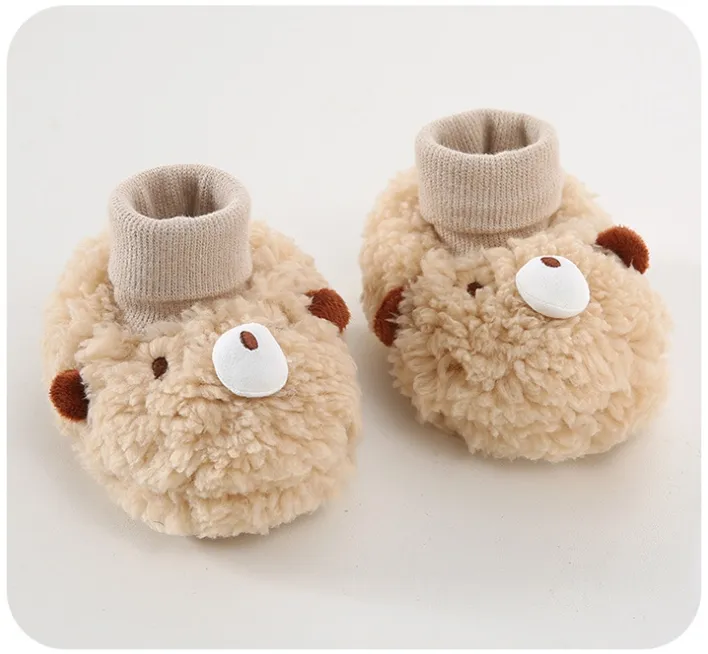 Newborn Winter Cute Cartoon Baby Sock Cutefeet Soft Cotton Anti Slip Infant Toddler Little Kids Crib Socks Shoes_voghion.com