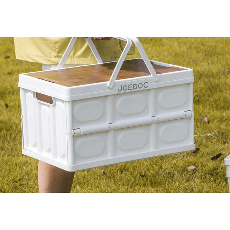 Outdoor Folding Box, Wooden Cover, Multifunctional Camping, Home Use, Car Trunk Storage_voghion.com