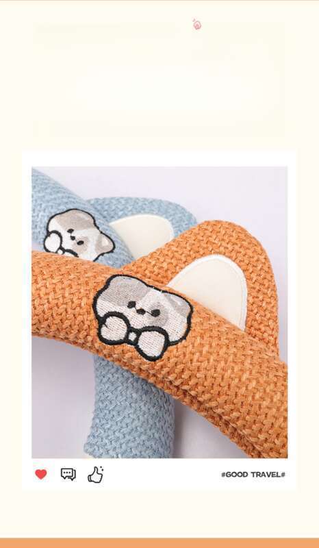 Leuke nieuwe stuurhoes zomer katoen en ademend vier seizoenen universele cartoon comfortabel auto-interieur_voghion.com