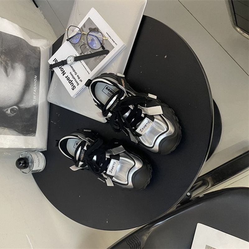 Baixiangni 2024 Otoño/Invierno Nueva edición coreana Cabeza redonda Fondo grueso Bizcocho Versátil Cuero genuino Casual_voghion.com