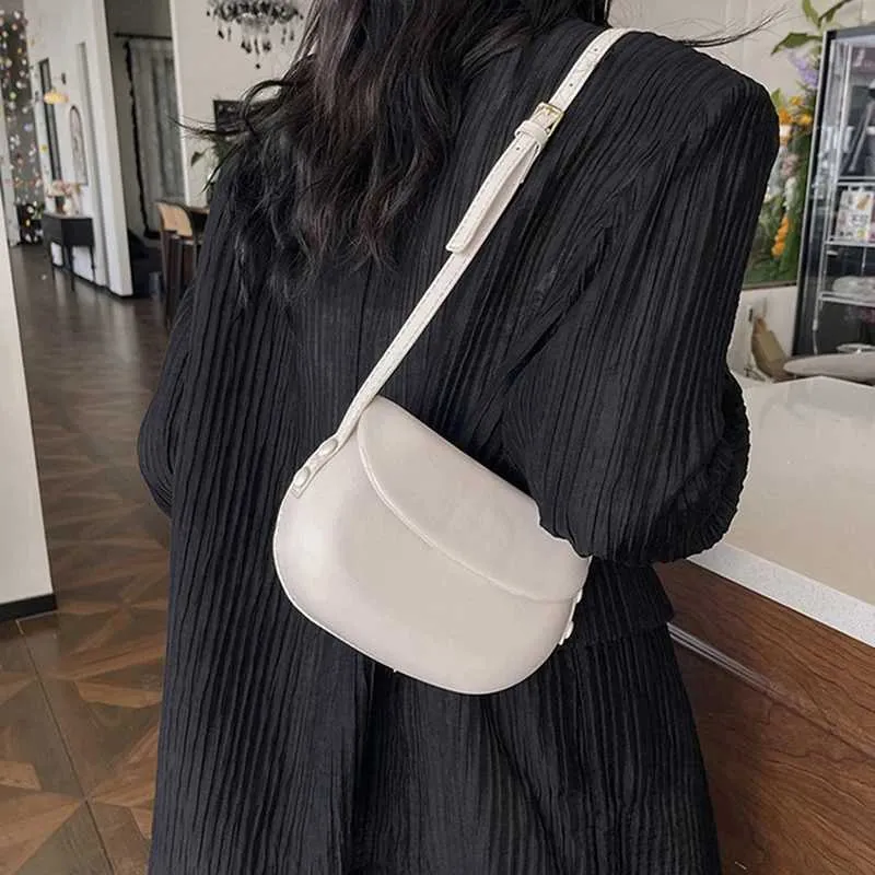 PU Leather Womens Cross Body Fashion Wallet Strap Saddle Shoulder Candy Colorful Girl Messenger Bag Y241123_voghion.com