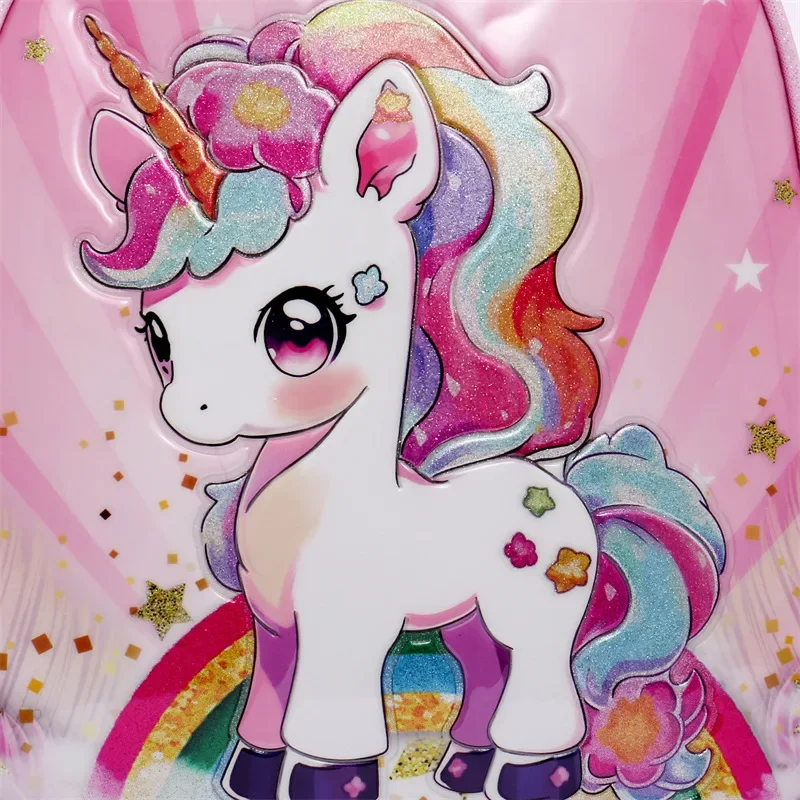 Cartoon Waterproof Children's Bookbags Cute Unicorn Mermaid Girl Backpack New Design School Bag_voghion.com