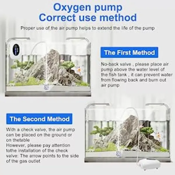 4800 mAh USB-wiederaufladbare Luftpumpe für Aquarien_voghion.com