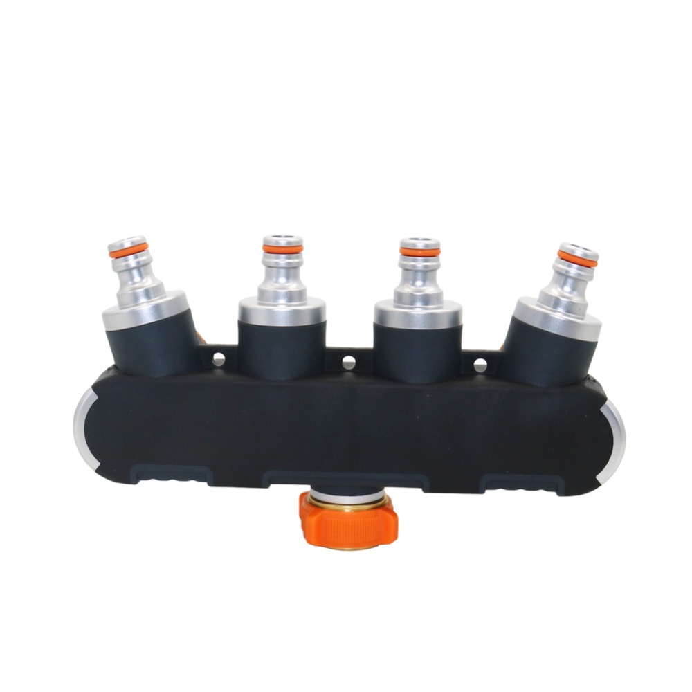 Connettori per rubinetti da giardino a 4 vie, divisore per tubi flessibili in metallo, connettore per irrigazione a goccia in plastica, strumenti per lavaggio auto, 1 pezzo_voghion.com