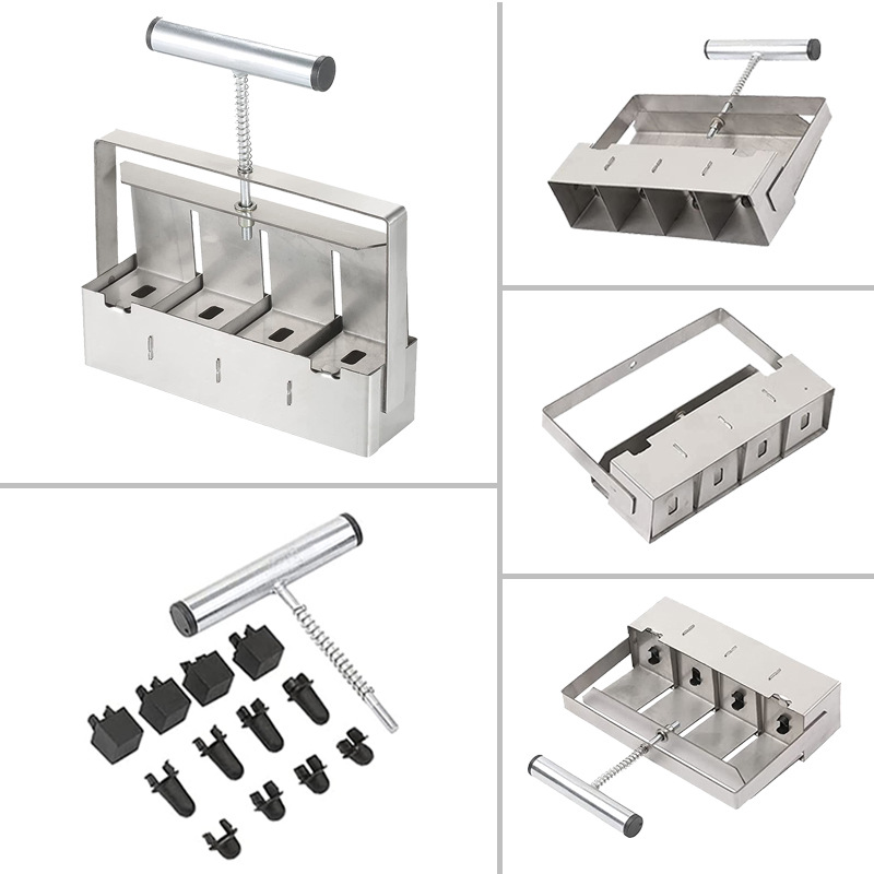 Handheld Soil Blocker 2-Inch Soil Block Maker Soil Blocking Tool Home and Garden with Dibbles Dibbers for Garden Prep_voghion.com