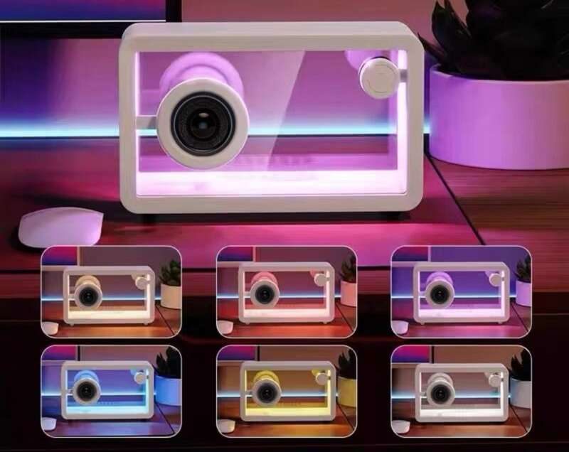 【 Smooth Playback 】 Transparent High Aesthetic Bluetooth Speaker, Home Birthday Gift, Atmosphere Subwoofer, Wireless_voghion.com