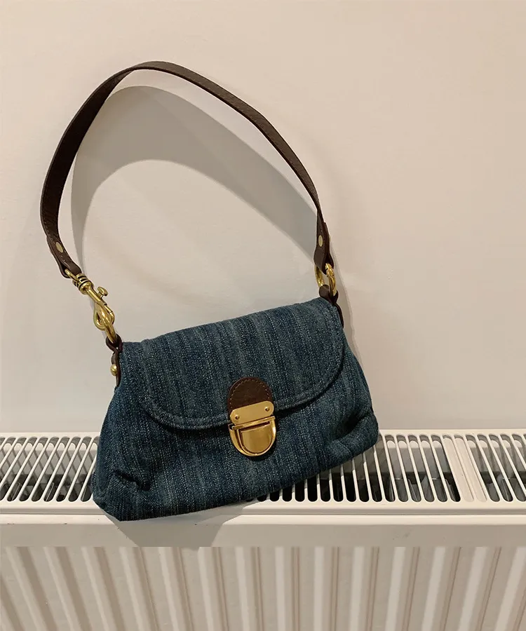 Borse da sera JIAERDI Vintage Denim Y2k Borsa a mano Donna 2023 Primavera Casual Grande capacità Spalla Donna Haruku Crossbody_voghion.com