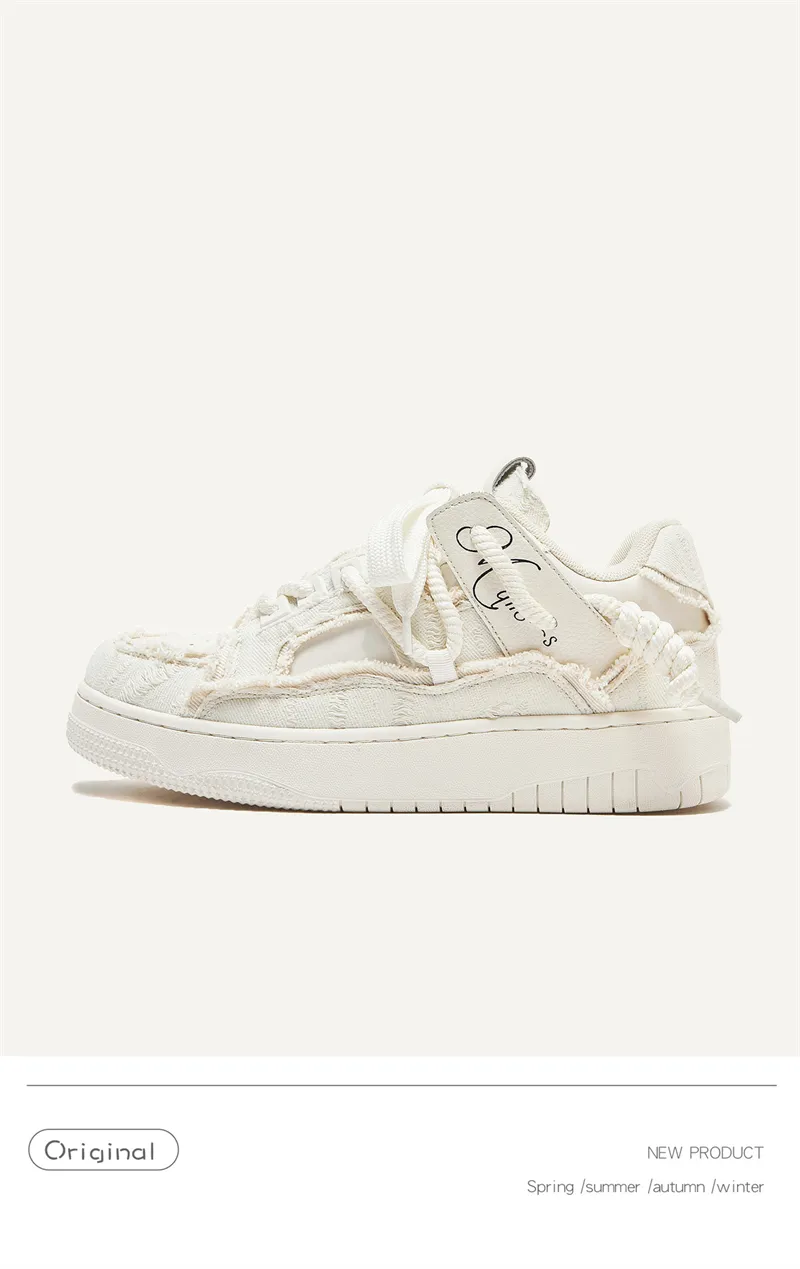 Scarpe da corsa bianche alla moda per uomo e donna coppia_voghion.com