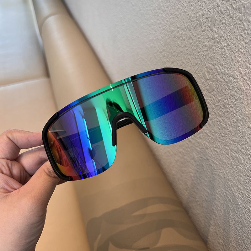 Outdoor sports riding mountaineering skiing windproof protective sunglasses Black super frame slim motorcycle glasses_voghion.com