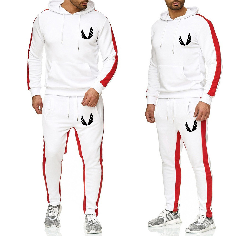 Felpa con cappuccio da uomo Abito alla moda autunnale e invernale più tuta con cappuccio in pile_voghion.com