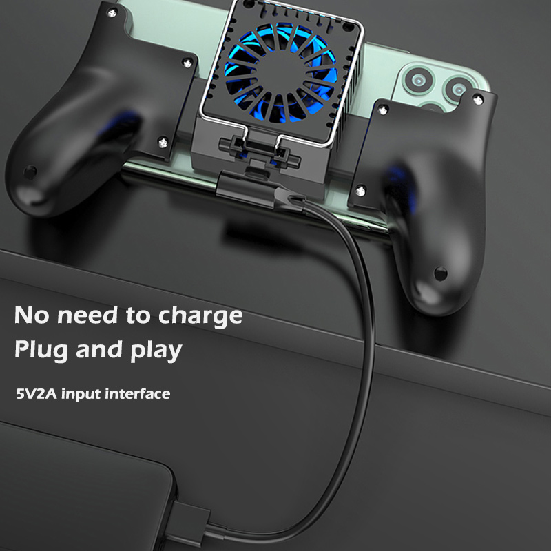Manija de refrigeración para teléfono móvil, soporte para ventilador de refrigeración de semiconductores para iPhone Xs Max Xs XR Samsung, controlador de gamepad para radiador móvil_voghion.com