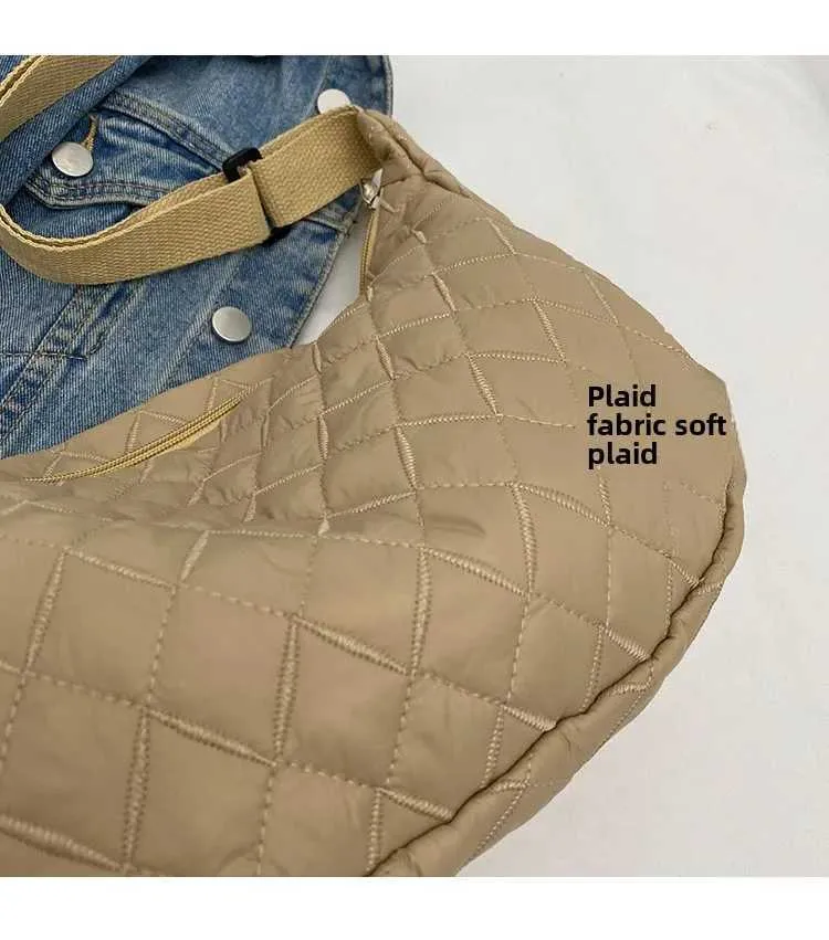 Sac à bandoulière rétro en nylon pour femmes, sac à main décontracté et étanche pour sans-abri, literie pour femmes, grande capacité, Y241123_voghion.com