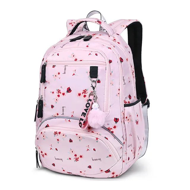 Kids Waterproof For Girls School Bags Children Backpacks Schoolbag Cute Ballon Printing Laptop Backpack_voghion.com