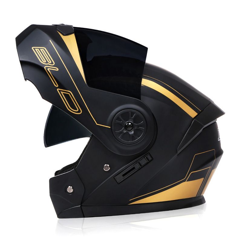 BLD Motocicletă completă cu lentile duble dezvăluită Cască de vară universală Four Seasons_voghion.com