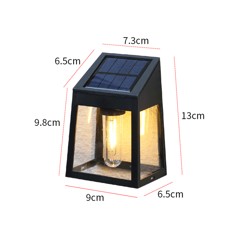 Luce solare da giardino per esterni Luce solare Lampada da parete Casa Villa Balcone Luce da parete Terrazza Luci decorative per l'atmosfera Risparmio energetico_voghion.com
