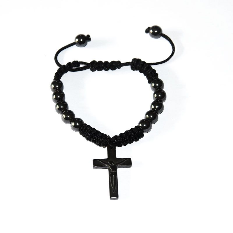 Neue Ankunft Einzigartige Charme Schmuck Tiger Kopf Schädel Perlen männer Braid Armband_voghion.com