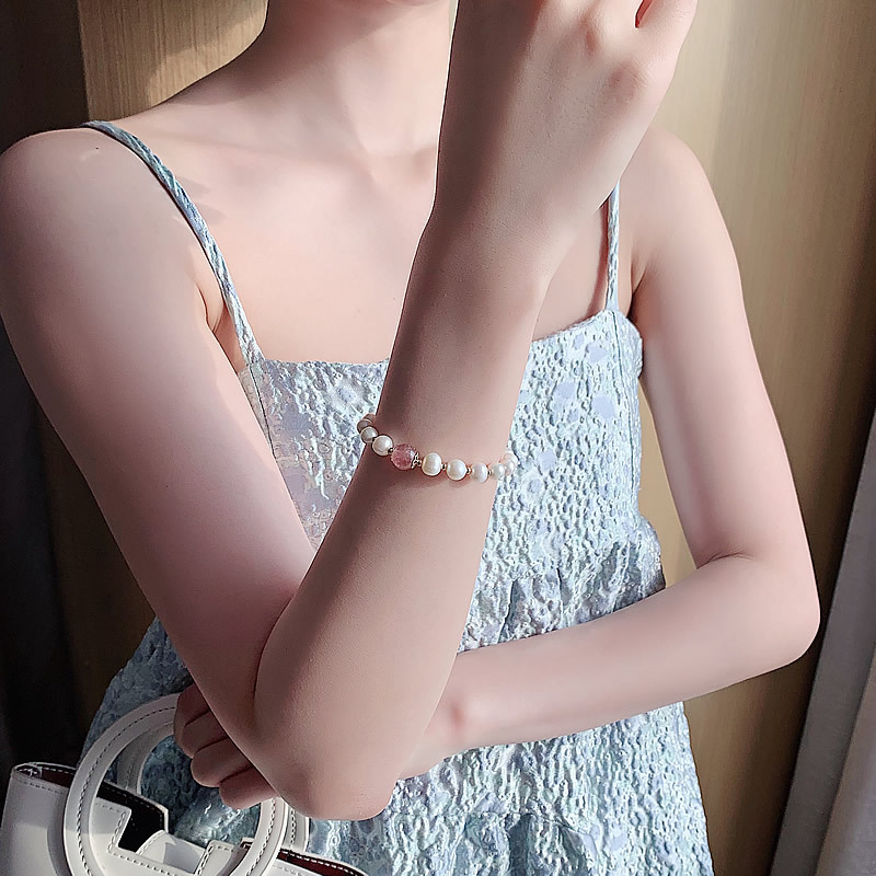Bracelet en cristal de perles naturelles pour femmes, bijoux fantaisie, bracelet pour femmes_voghion.com
