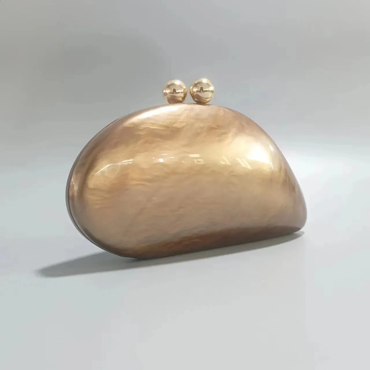 Acryl muschelform handtasche frauen abendgesellschaft niedliche perle ei geldbörse blau handtasche großhandel 240827_voghion.com