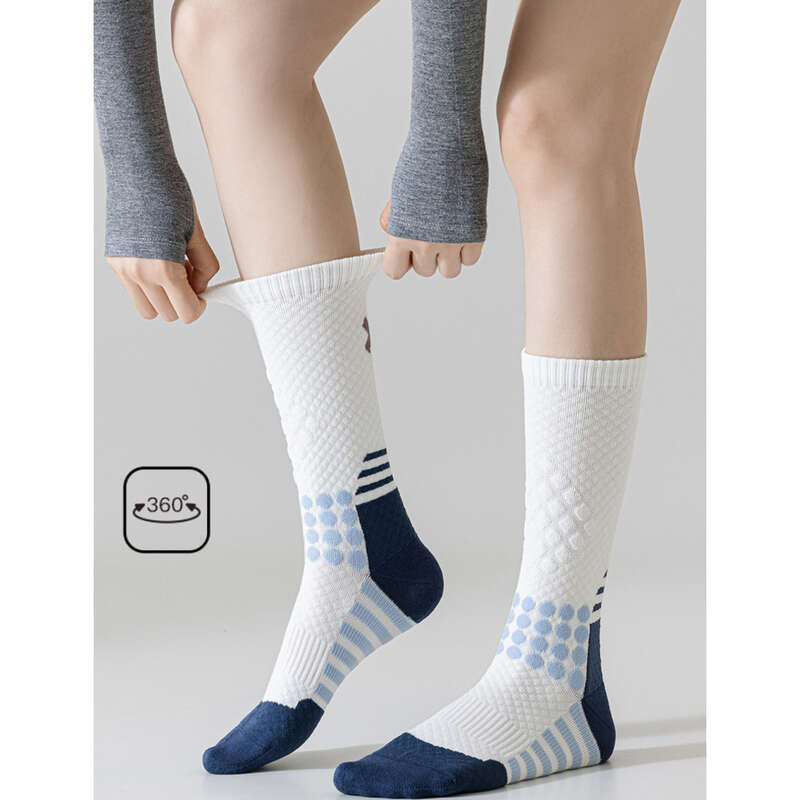 Sweat Absorbing Children's Professional Sports Spring And Autumn Tube Anti Slip, Yoga Odor, Fitness Long Socks,_voghion.com