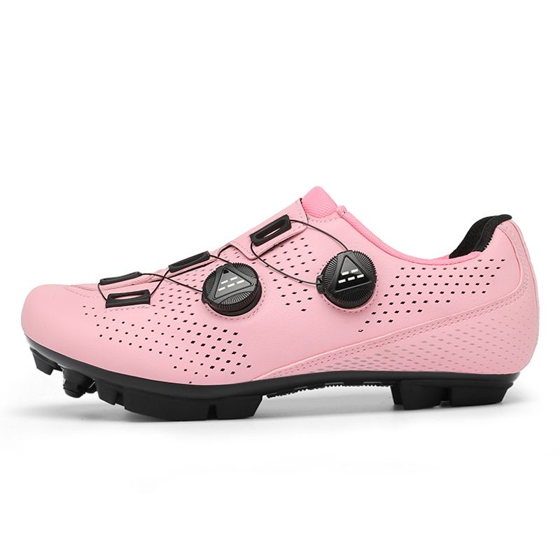 Cost performance Women's MTB pink bicycle shoes, speed lock, outdoor sports shoes_voghion.com