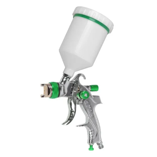 Pistola a spruzzo pneumatica HVLP con ugelli da 1,4/1,7/2,0 mm, serbatoio da 600 ml, manometro e filtro – Basso consumo d'aria, elevata atomizzazione per progetti automobilistici e fai-da-te._voghion.com