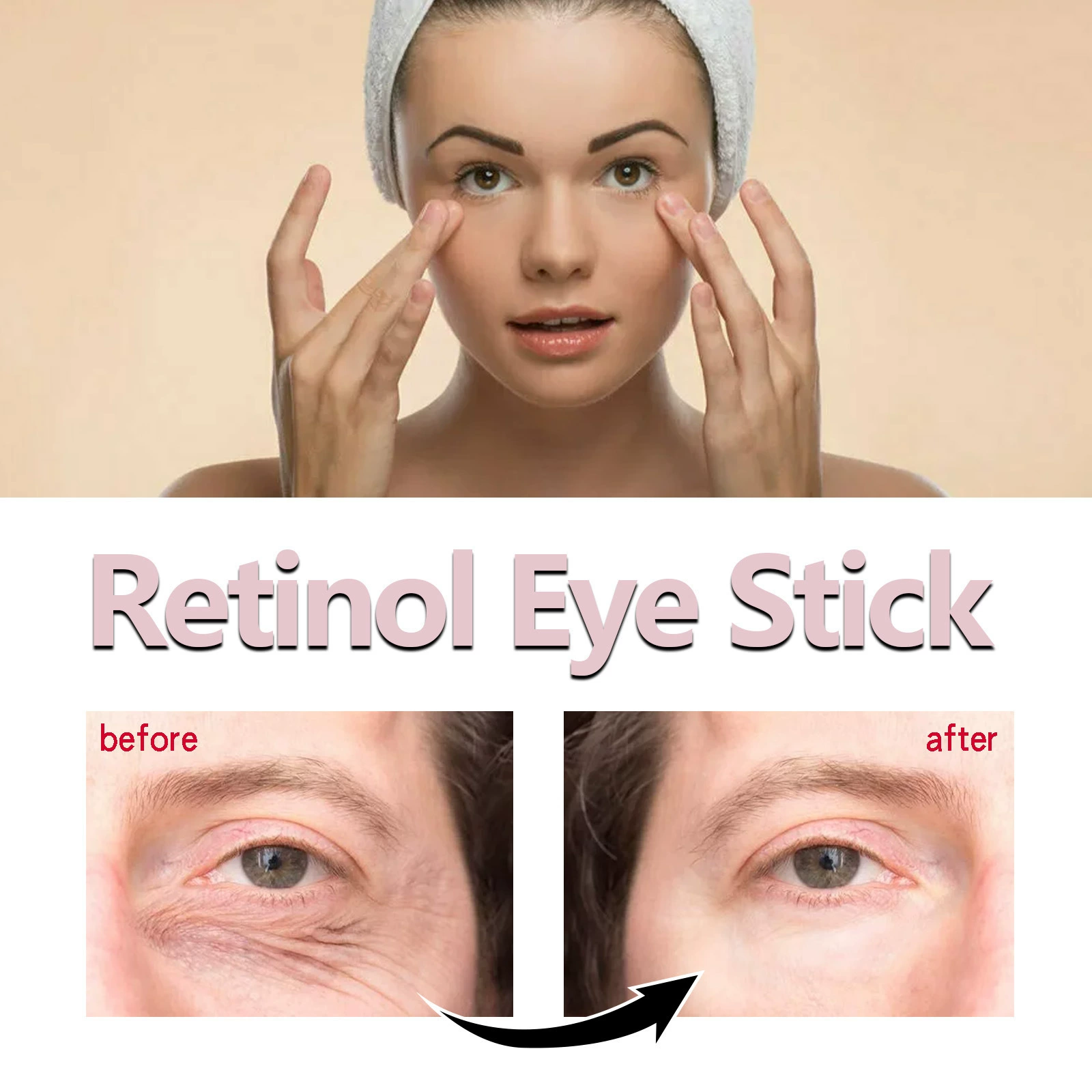 EELHOE Stick de Retinol Formulă delicată Cremă hidratantă pentru piele, hrănitoare și catifelată pentru ochi_voghion.com