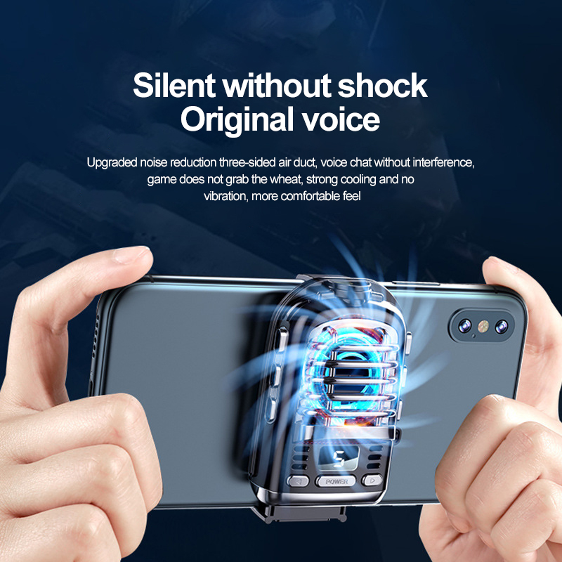 Tragbarer Handy-Kühler Stumm USB-Spiel Lüfter Temperaturregelung Kühler für SmartPhone IPhone Huawei Xiaomi Samsung_voghion.com