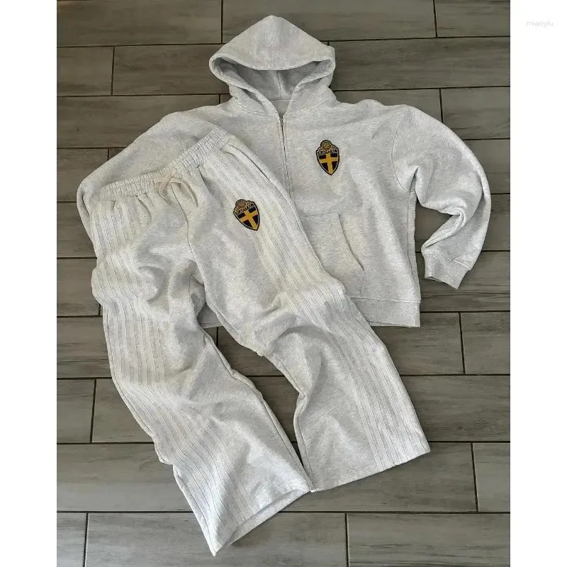 Y2k Herren Tracuits Mann Anzug Set Mode für Männer Sweatshirts Kleidung Tracuits Hoodie Sporthose Sportwear Sommer Herbst_voghion.com