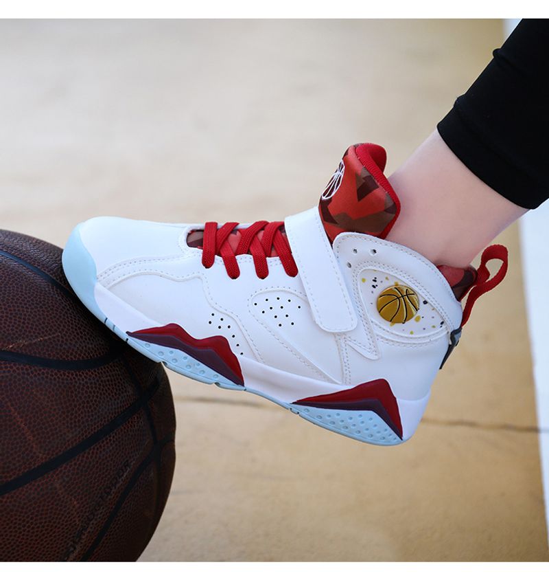 Drenge Mellemhøje Sports Four Seasons Basketball Børn Letvægts Skridsikre Træningssko til Elever, Team Leader_voghion.com