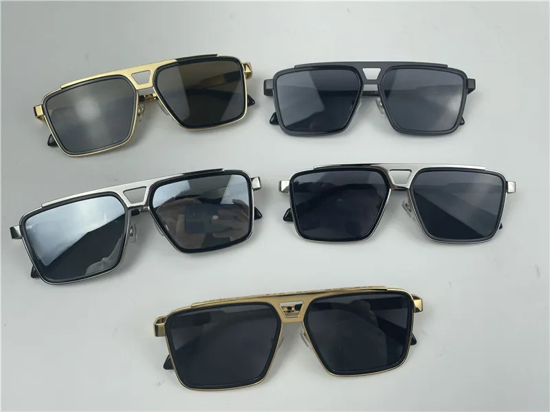 Square Sunglasses For Men Uv400 Protection Classic Metal Frame_voghion.com