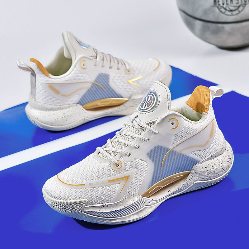 Ultraleichte Basketballschuhe Herren, professionelle Wachen, solide Turnschuhe, atmungsaktive Single-Mesh-Sneaker für_voghion.com