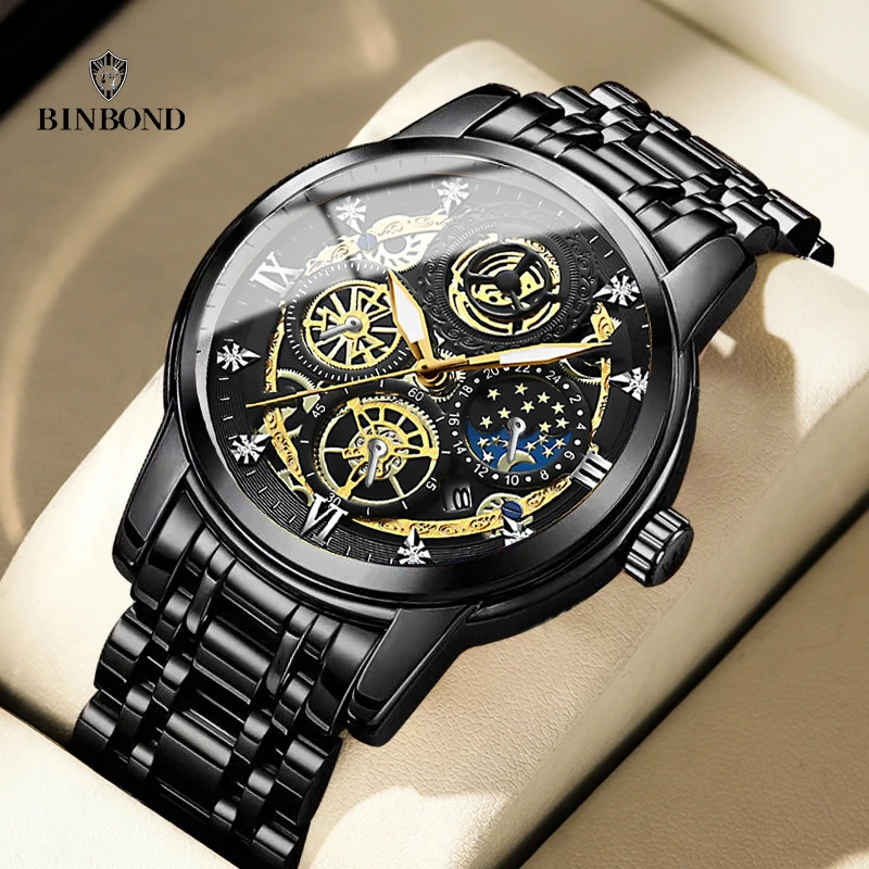 Luxury Men's Quartz Watch With Luminous Dial And Date Display_voghion.com