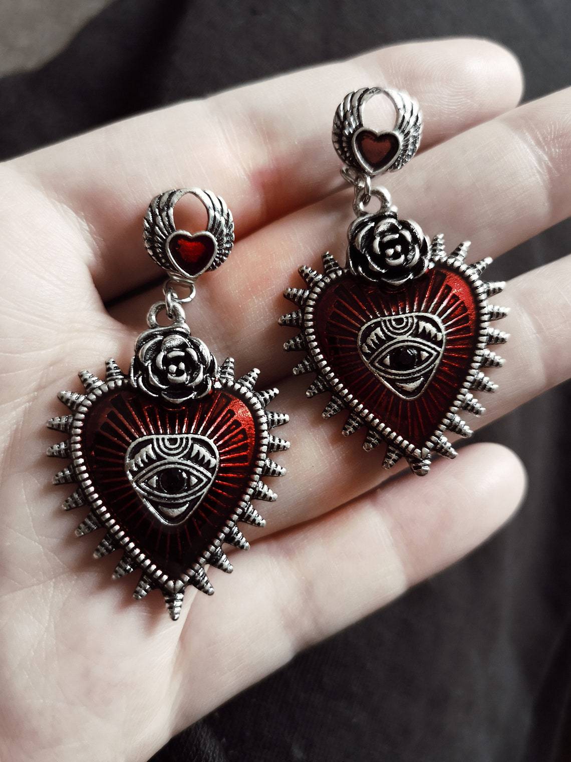 Earrings Gothic evil eye earrings_voghion.com