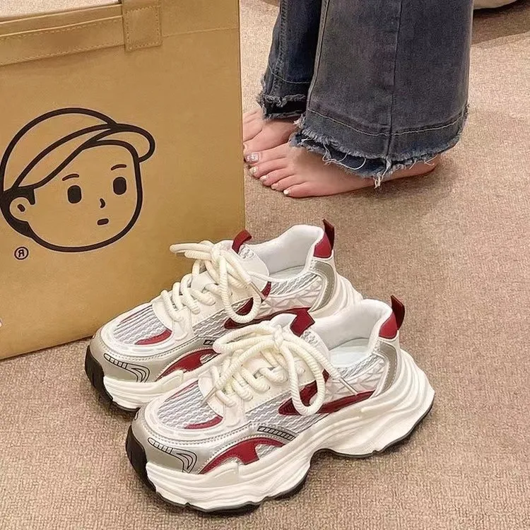 Trendy Women Sneakers Running Clunky Shoes Fashion Versatile Athleisure Free shipping_voghion.com