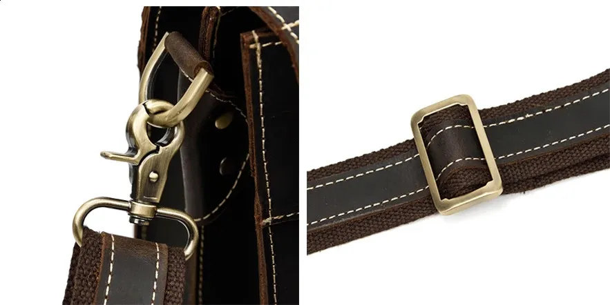 Moda 100% genuino uomo cartella in pelle di mucca laptop vintage spalla vera pelle di mucca borsa per computer 15.6 240815_voghion.com