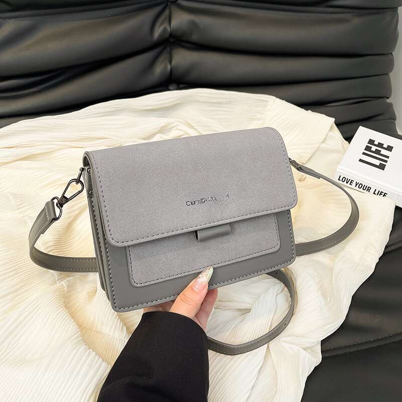 Frosted Fabric Women's Small Square Cell Phone Bag_voghion.com