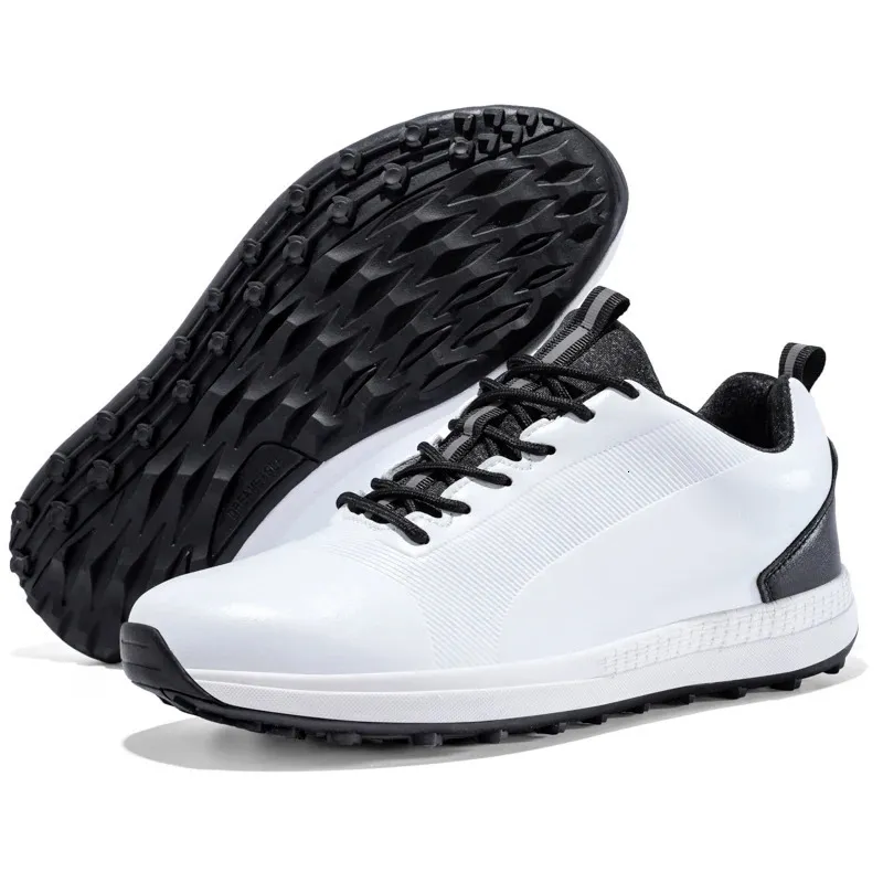 Bequeme Schuhe Herren Große Größe 39-48 Professionelle Spikeless Sneakers Rutschfeste wasserdichte Golf-Walking-Schuhe 241213_voghion.com