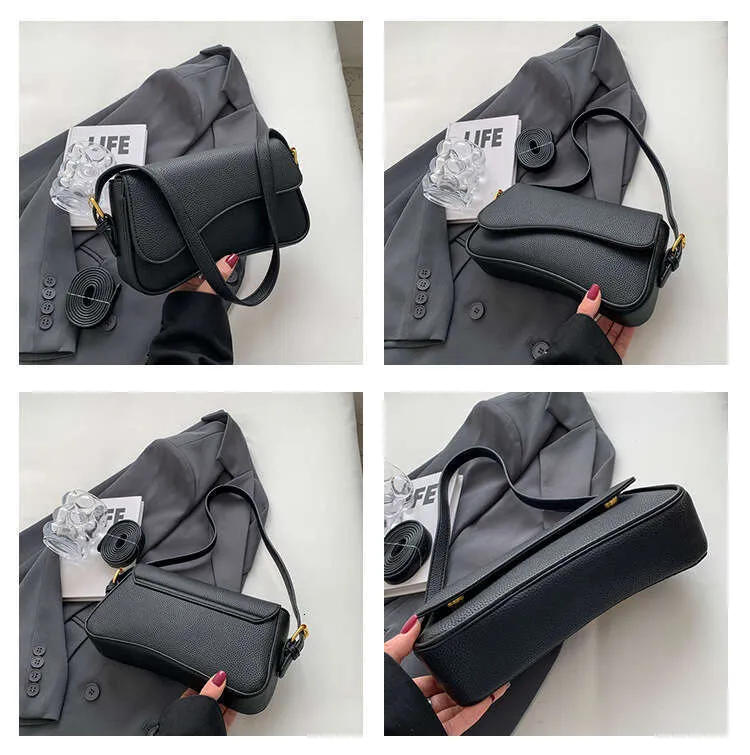 Fashion Shoulder And Crossbody Bag With Lychee Texture For Women_voghion.com