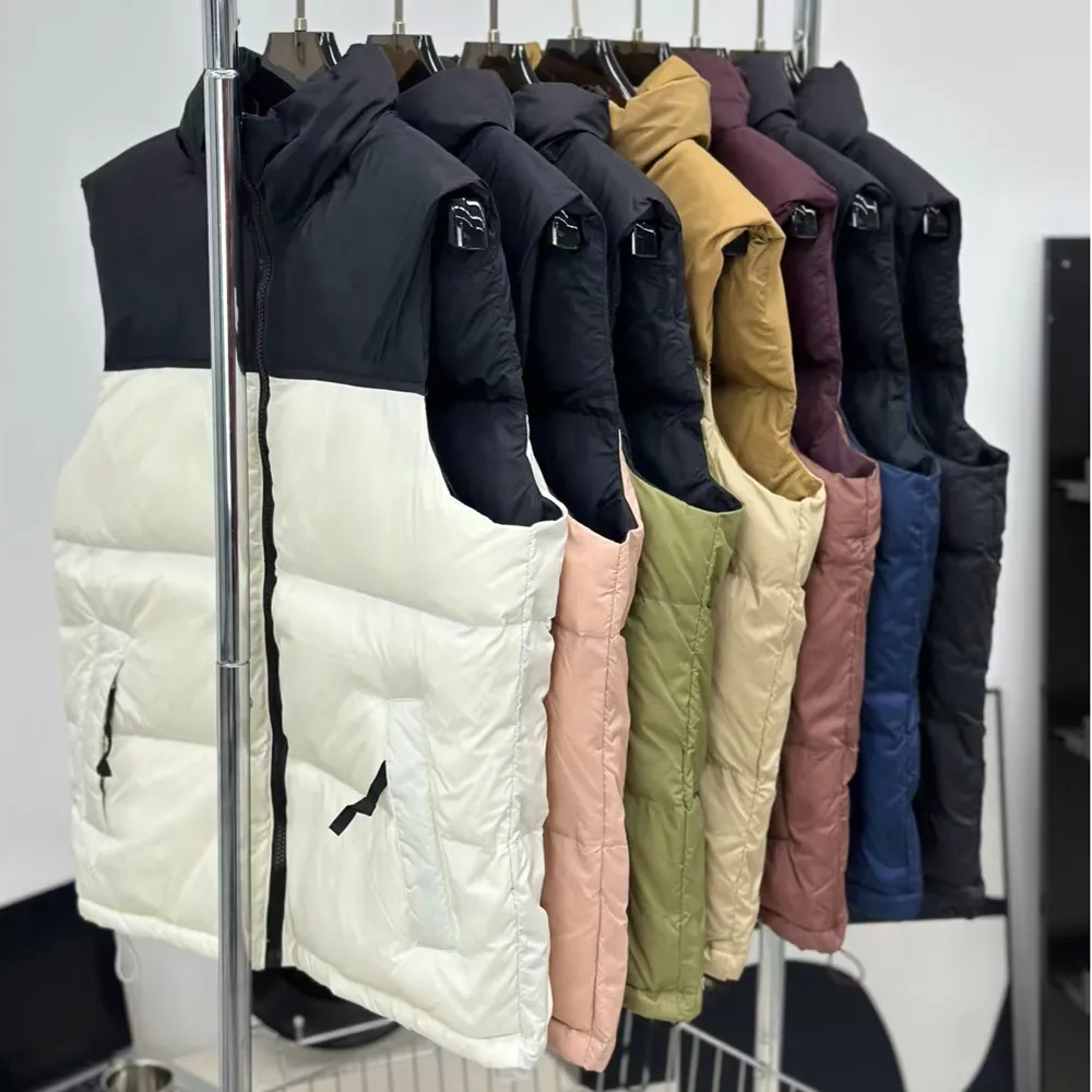 Herren Designer Puffer Grafiken Herren Designer Weste Weste Federmaterial lockerer Modetrend Paar Mantel Gilet_voghion.com