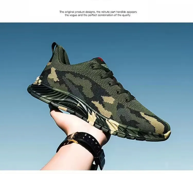 Camouflage Running Shoes For Men Breathable Summer Trainers_voghion.com