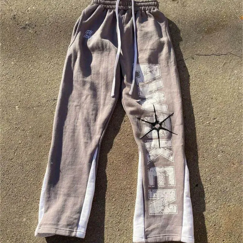 Pantalones cargo Y2K para hombre, estilo Haruku, informales, holgados, estilo rock, rectos, de pierna ancha, estilo hip hop, ropa de calle_voghion.com